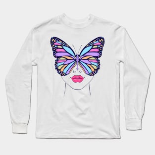 Woman butterfly Long Sleeve T-Shirt